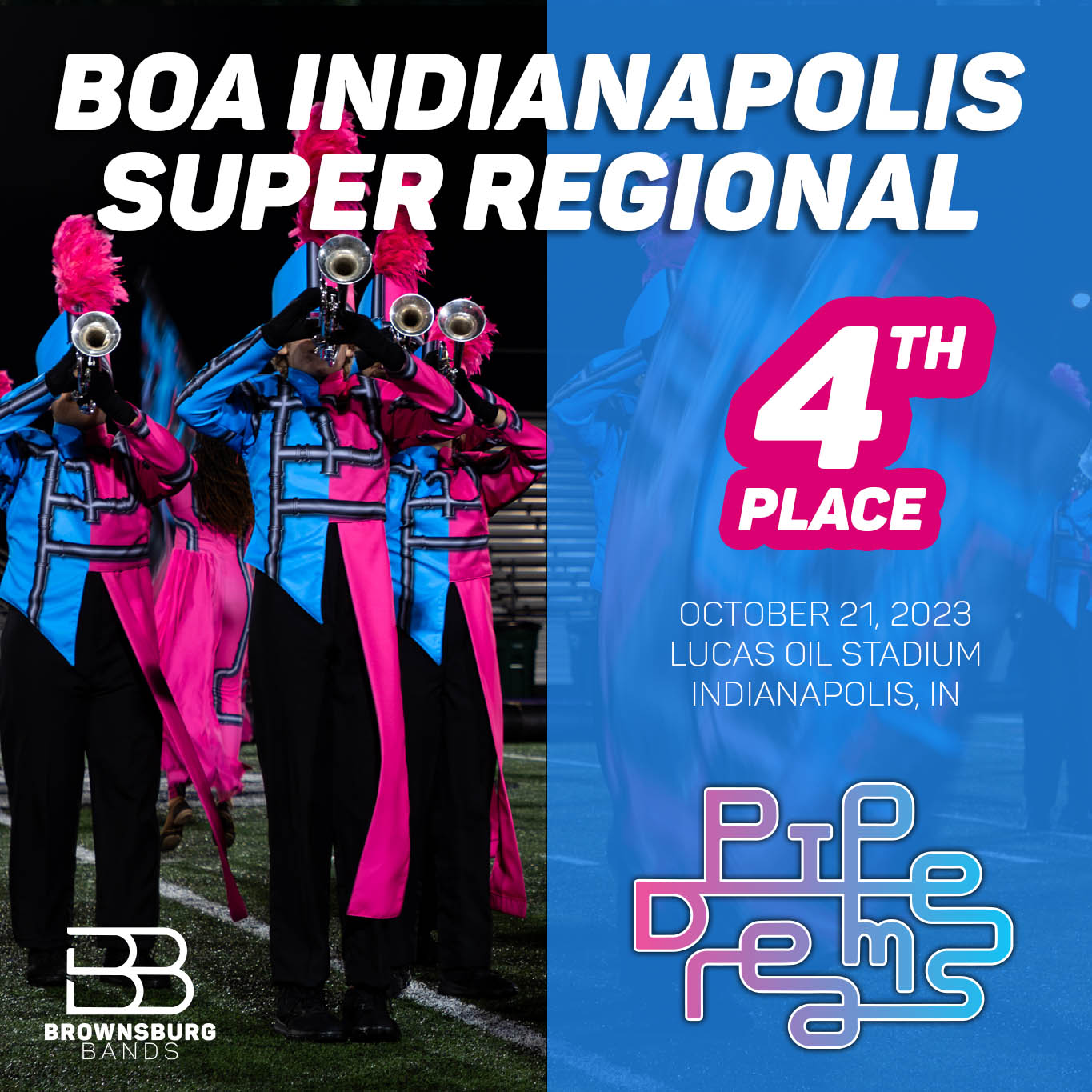 Sound of Brownsburg takes 4th place at BOA Indy Super Regional